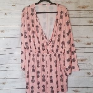 SHEIN Curve Plus Pineapple Romper